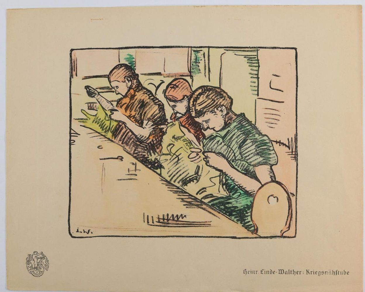 Große Abbildung Nr.3: 143-3592 Berliner Secession.: (Künstlergraphik)