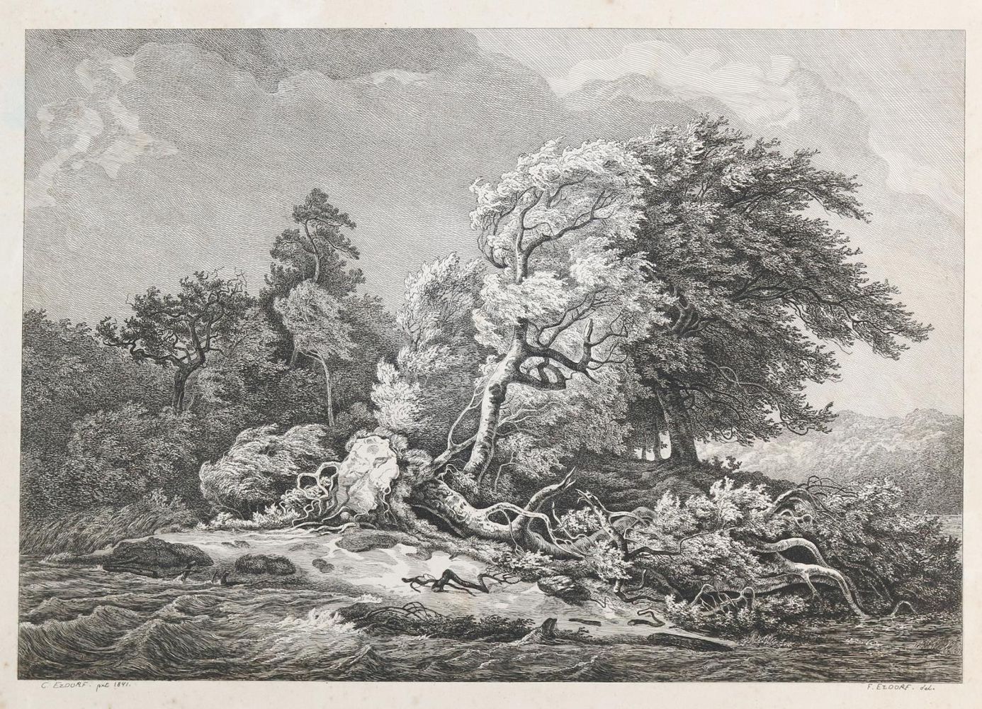 Große Abbildung Nr.2: 143-3640 Busse, Georg Heinrich: (Künstlergraphik)