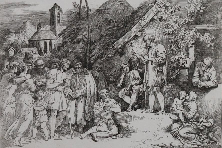 Große Abbildung Nr.1: 143-3724 Dietrich, Christian Wilhelm: (Künstlergraphik)