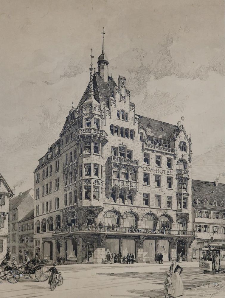 Große Abbildung Nr.1: 143-3737 Dom-Hotel.: (Künstlergraphik)