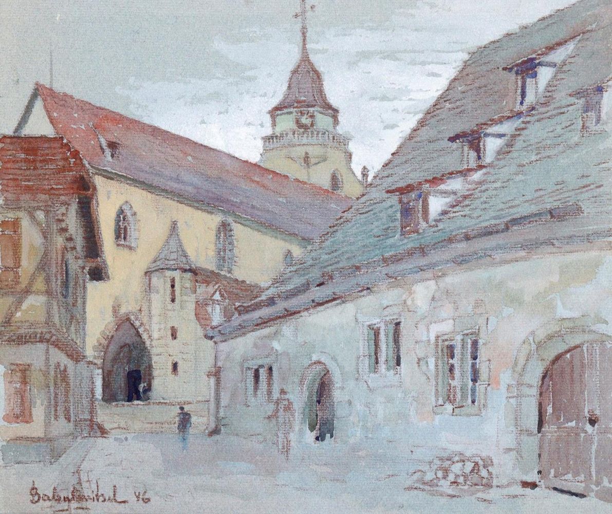 Große Abbildung Nr.1: 143-3739 Dorfkirche: (Künstlergraphik)