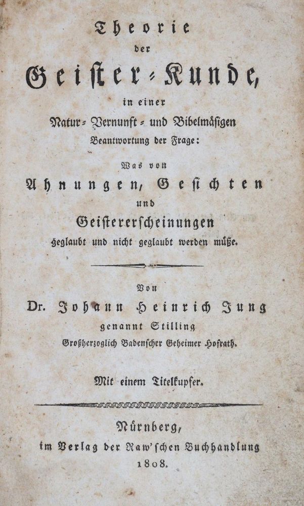 Große Abbildung Nr.1: 143-378 Jung(-Stilling),J.H.: (Grenzwissenschaften und Okkultismus)
