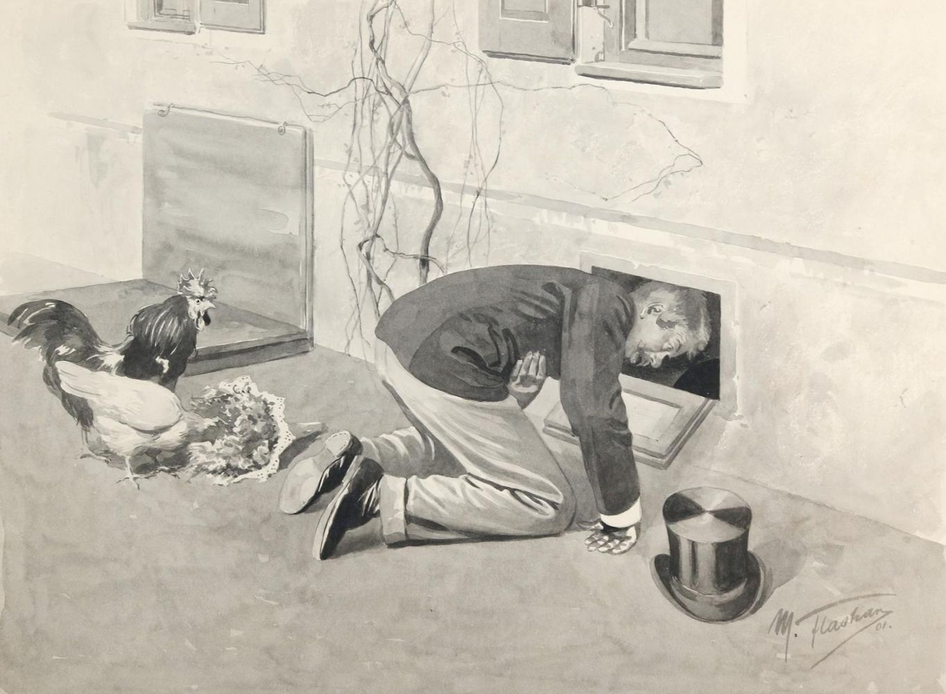 Große Abbildung Nr.4: 143-3807 Flashar, Max: (Künstlergraphik)