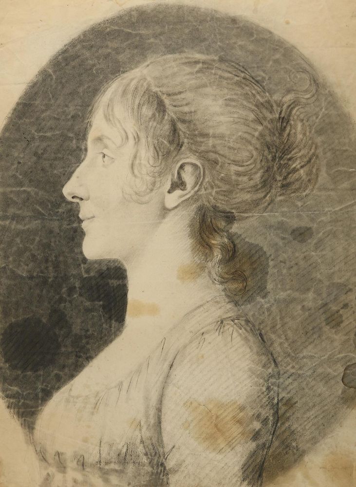 Große Abbildung Nr.1: 143-3817 Frauenportrait: (Künstlergraphik)
