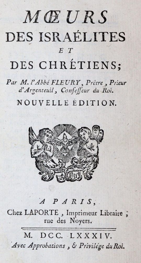 Große Abbildung Nr.1: 143-384 Fleury,(C.).: (Judaica)