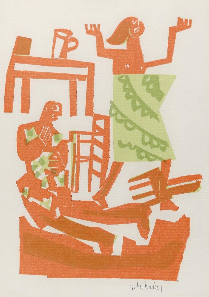 Große Abbildung Nr.1: 143-3876 Grieshaber, HAP (109-1981).: (Künstlergraphik)