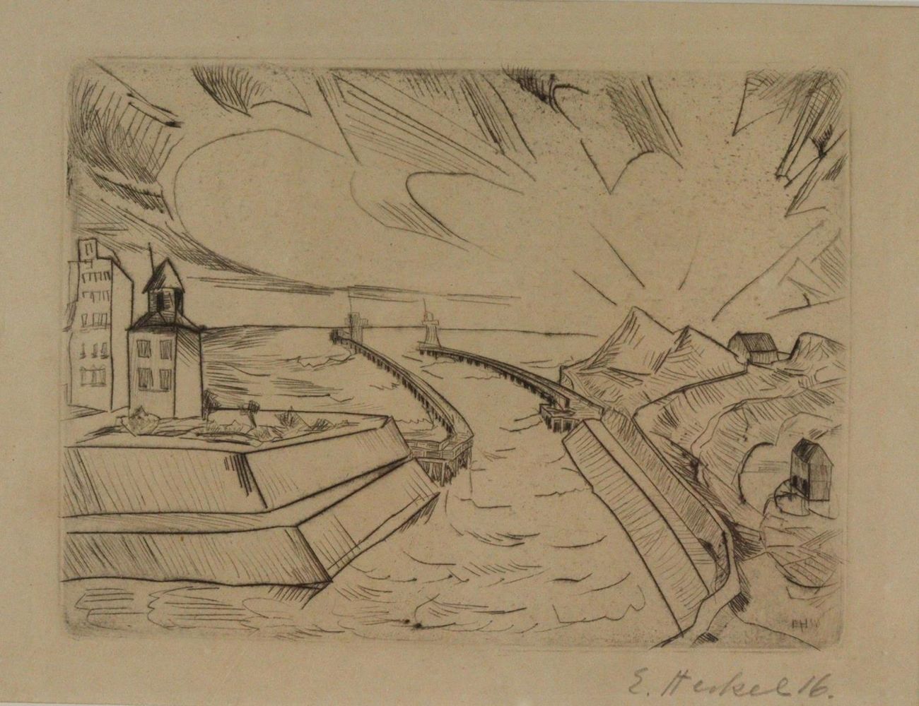Große Abbildung Nr.2: 143-3895 Heckel, Erich: (Künstlergraphik)
