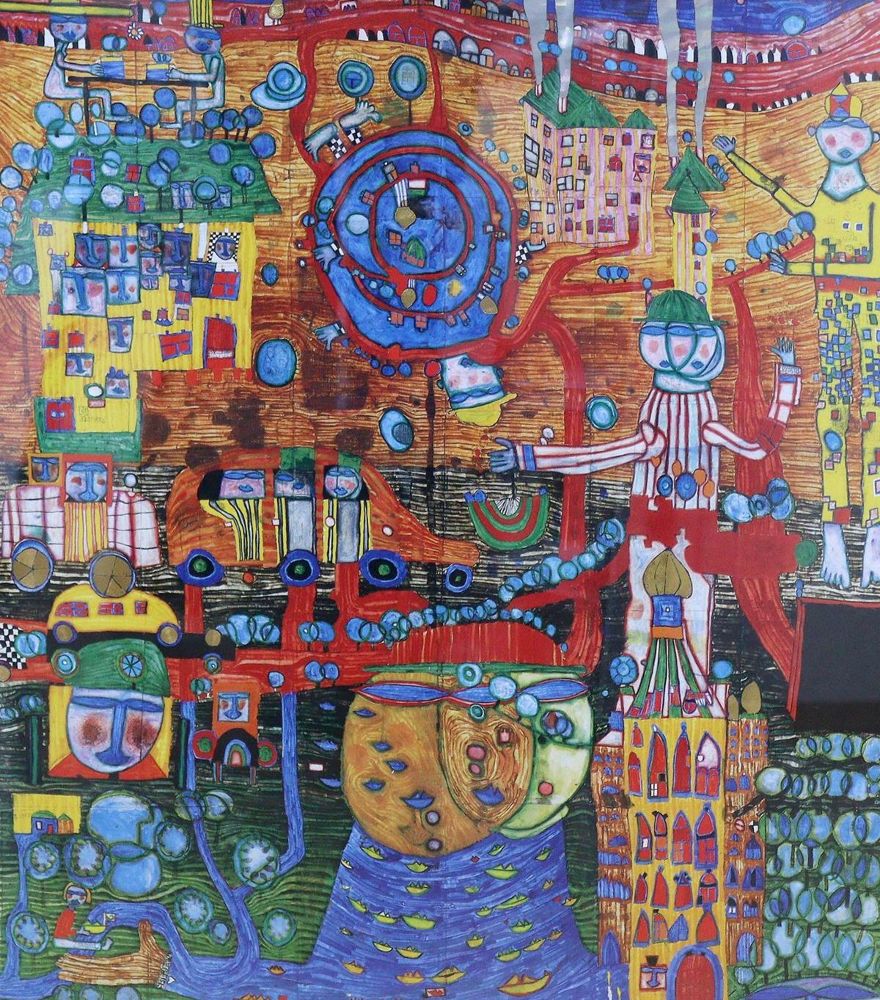 Große Abbildung Nr.3: 143-3926 Hundertwasser, Friedensreich: (Künstlergraphik)