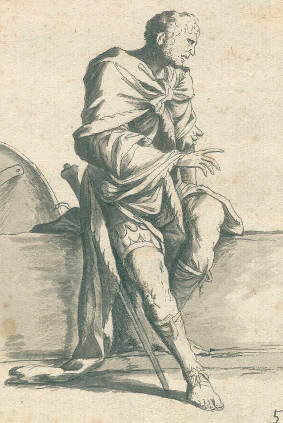 Große Abbildung Nr.1: 143-3937 Italienischer Meister um 1700.: (Künstlergraphik, Italien, Zeichnungen)
