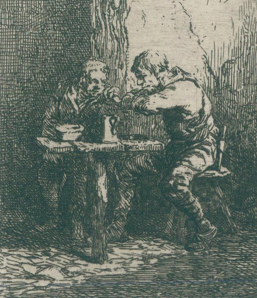 Große Abbildung Nr.1: 143-3939 Jacque, Charles Emile: (Künstlergraphik)