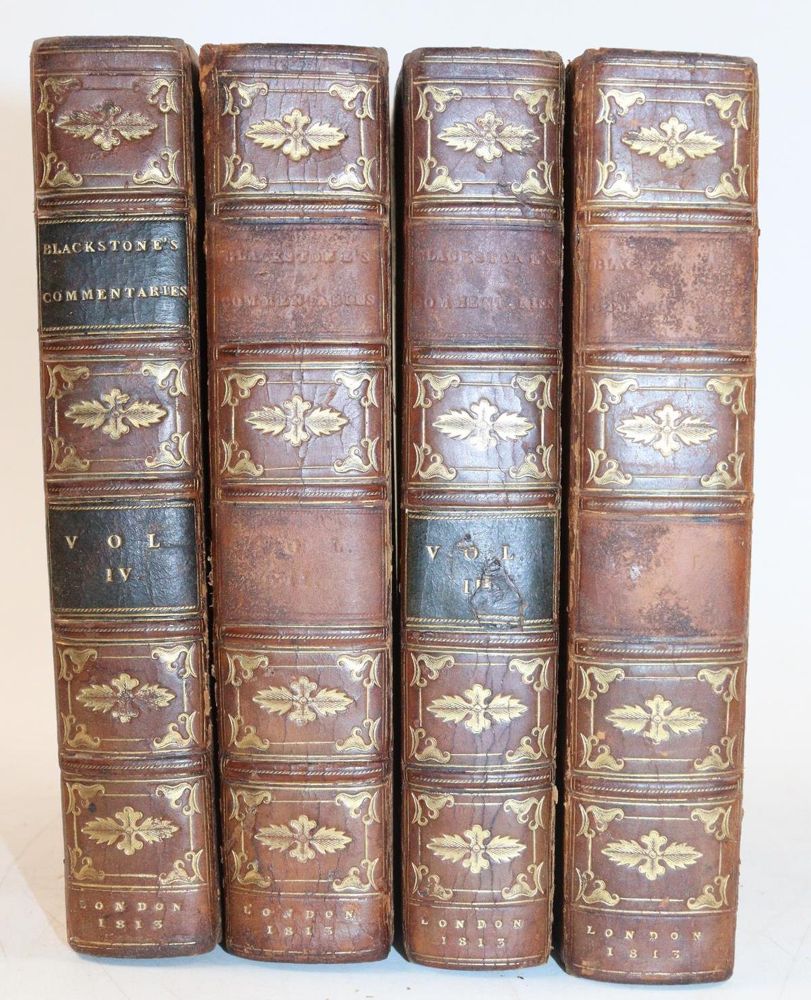 Große Abbildung Nr.3: 143-395 Blackstone,W.: (Juridica und Kriminologie)