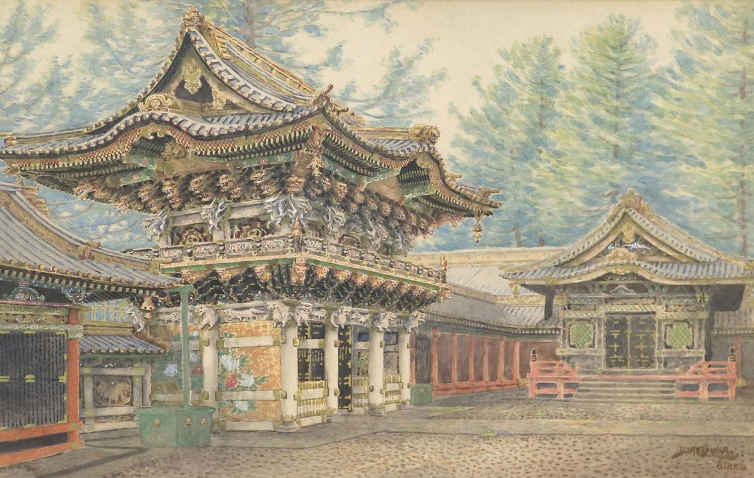 Große Abbildung Nr.1: 143-3952 Nikko.: (Künstlergraphik, Japan)