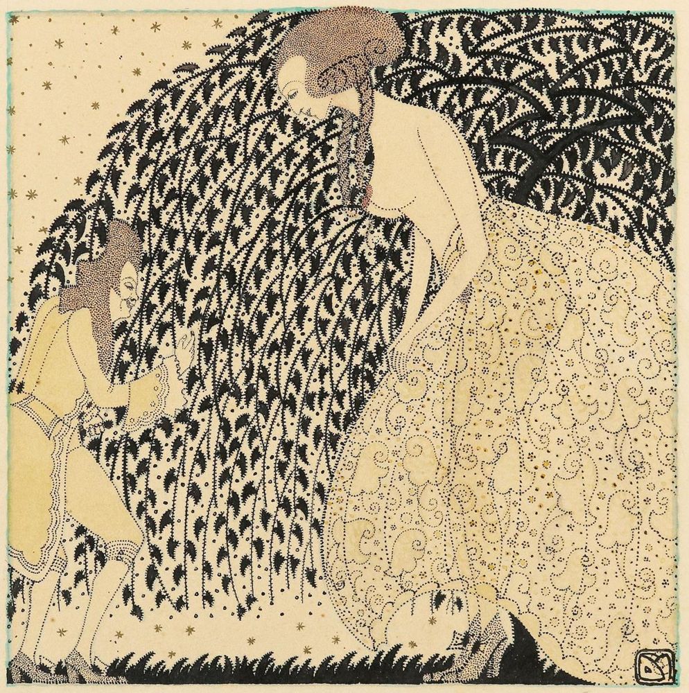 Große Abbildung Nr.1: 143-3960 Jugendstil.: (Künstlergraphik, Jugendstil)