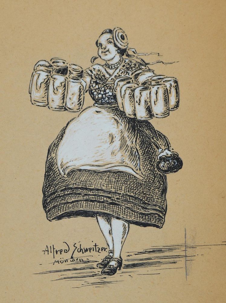 Große Abbildung Nr.1: 143-3971 Bechstein, Ludwig: (Künstlergraphik, Karikatur)