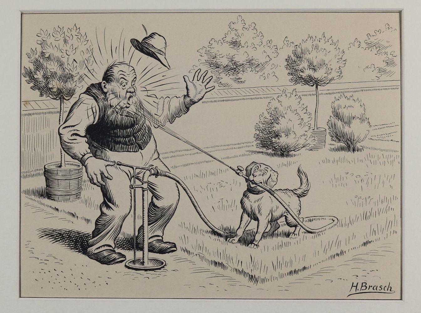 Große Abbildung Nr.2: 143-3972 Brasch, Hans: (Künstlergraphik, Karikatur)
