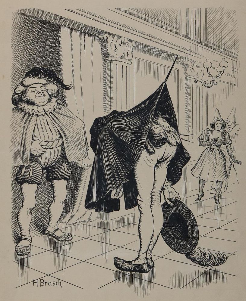 Große Abbildung Nr.4: 143-3972 Brasch, Hans: (Künstlergraphik, Karikatur)