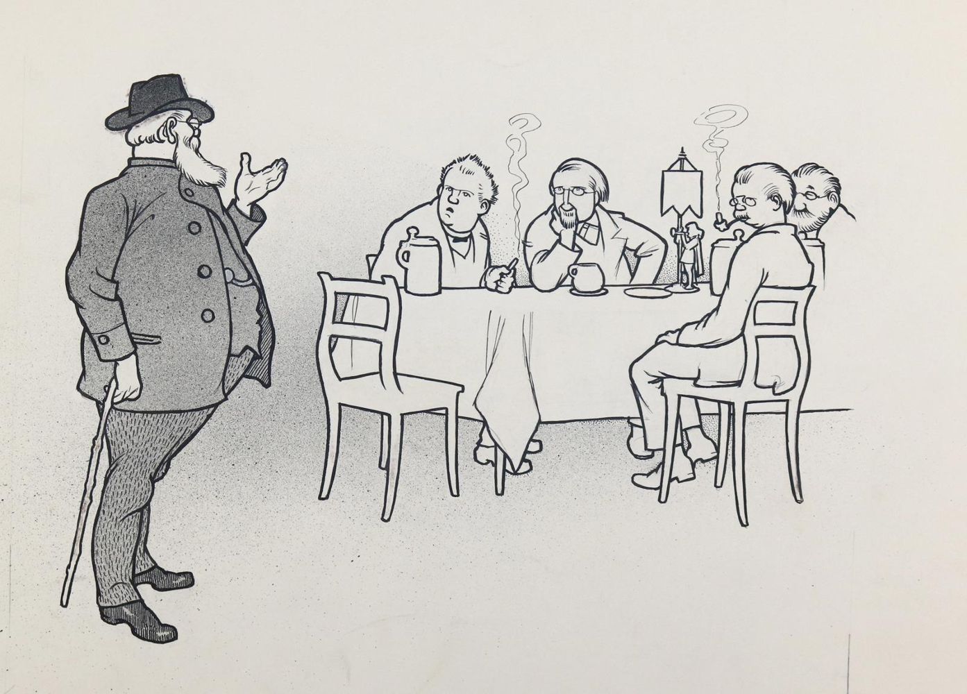 Große Abbildung Nr.1: 143-3973 Caspari, Walther: (Künstlergraphik, Karikatur)