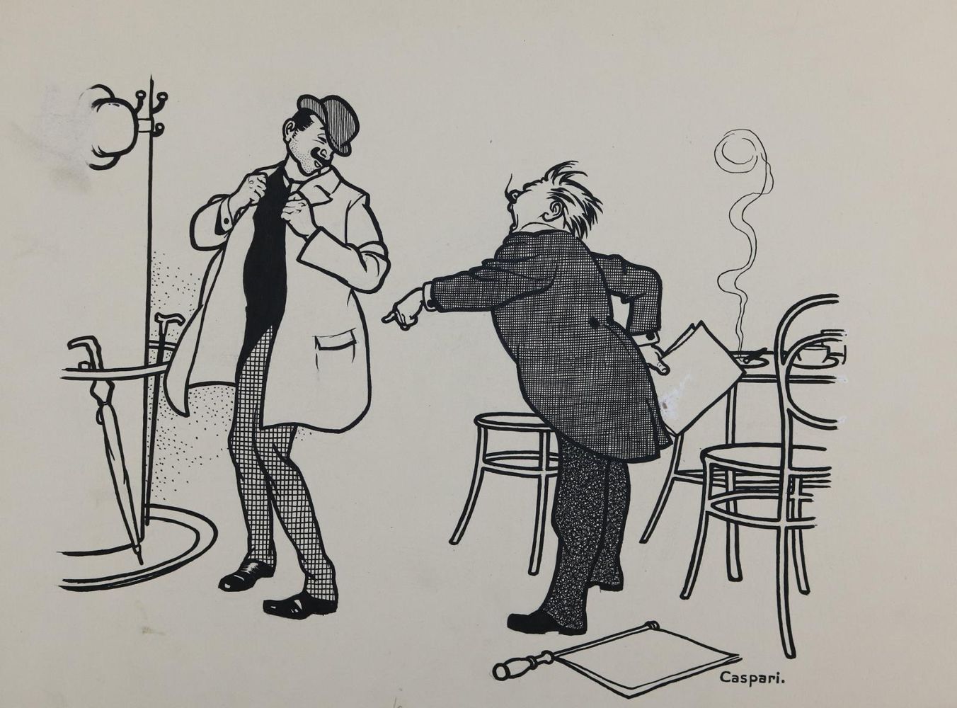 Große Abbildung Nr.11: 143-3973 Caspari, Walther: (Künstlergraphik, Karikatur)