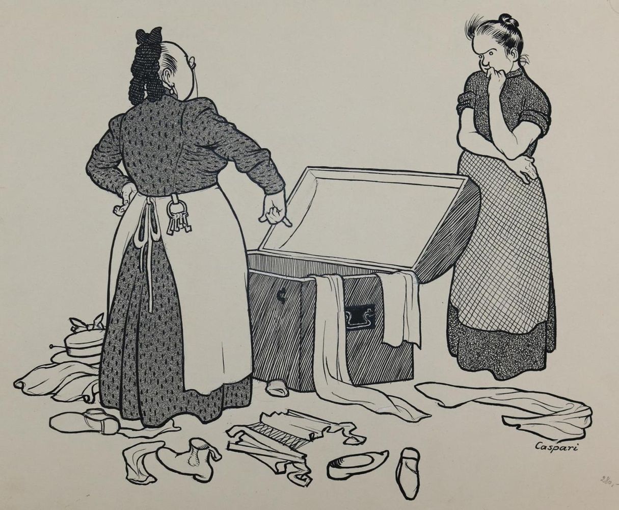 Große Abbildung Nr.112: 143-3973 Caspari, Walther: (Künstlergraphik, Karikatur)