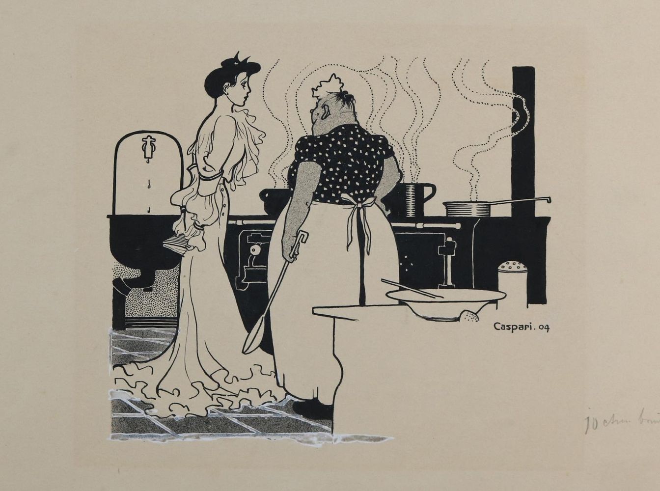 Große Abbildung Nr.113: 143-3973 Caspari, Walther: (Künstlergraphik, Karikatur)