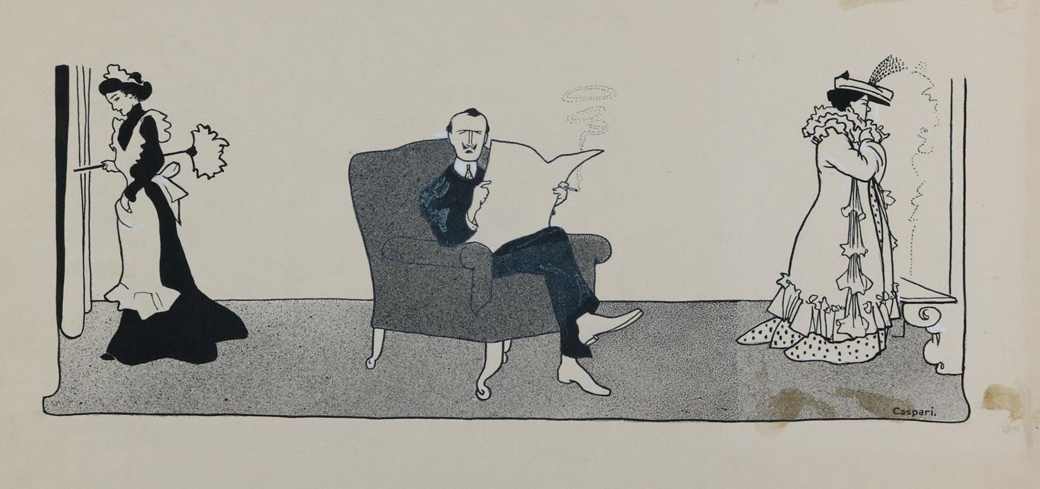 Große Abbildung Nr.17: 143-3973 Caspari, Walther: (Künstlergraphik, Karikatur)