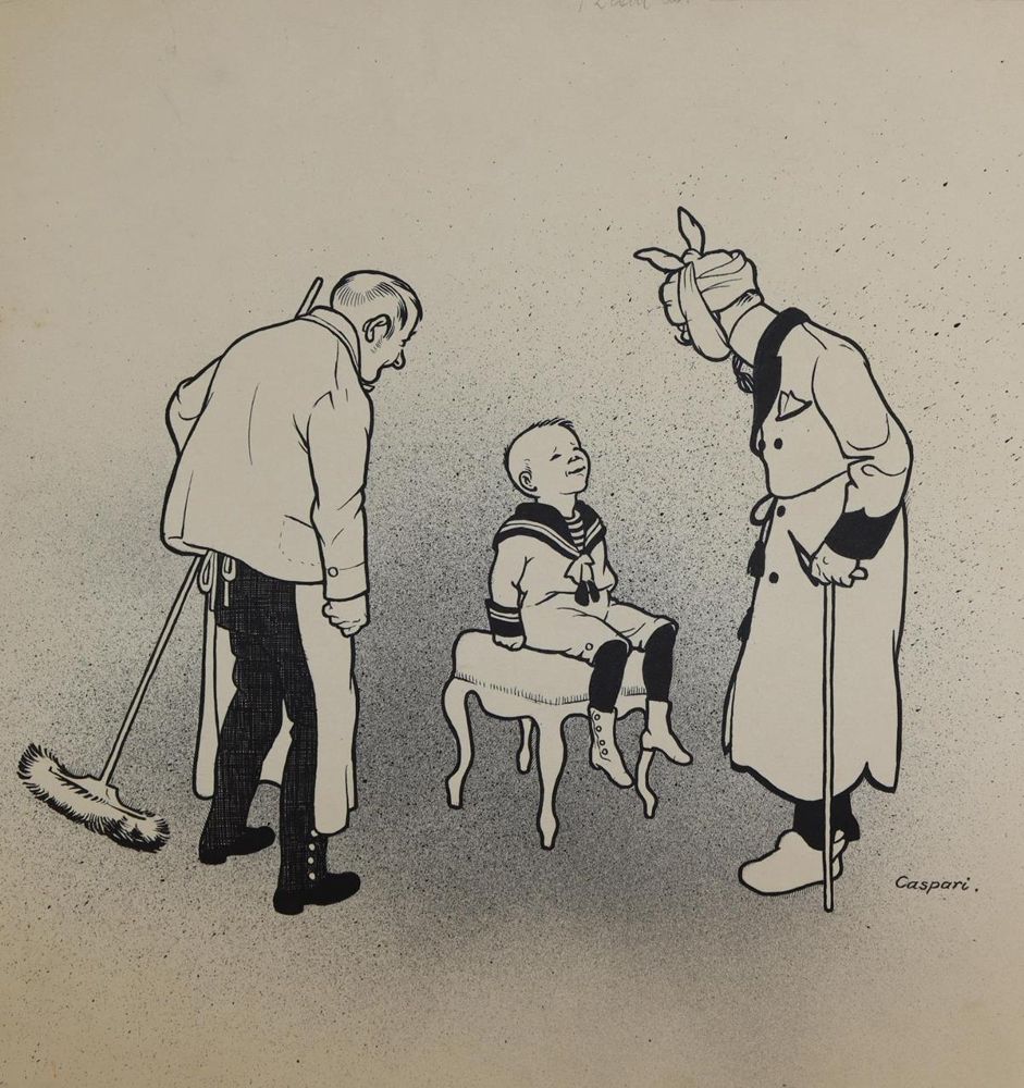 Große Abbildung Nr.2: 143-3974 Caspari, Walther: (Künstlergraphik, Karikatur)