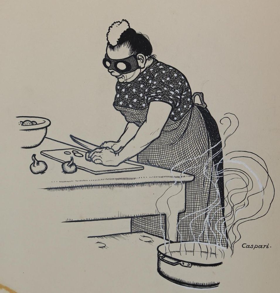 Große Abbildung Nr.3: 143-3974 Caspari, Walther: (Künstlergraphik, Karikatur)