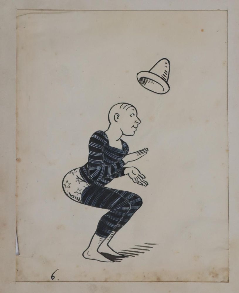 Große Abbildung Nr.5: 143-3975 Clown.: (Künstlergraphik, Karikatur)