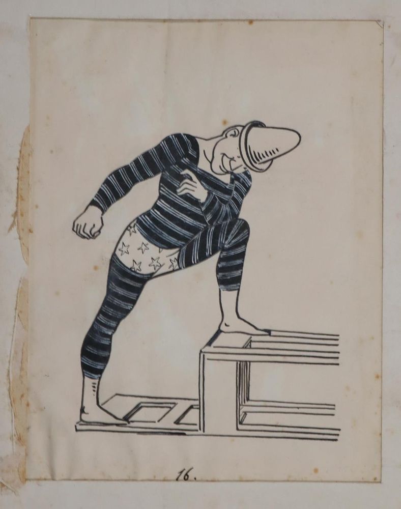 Große Abbildung Nr.7: 143-3975 Clown.: (Künstlergraphik, Karikatur)