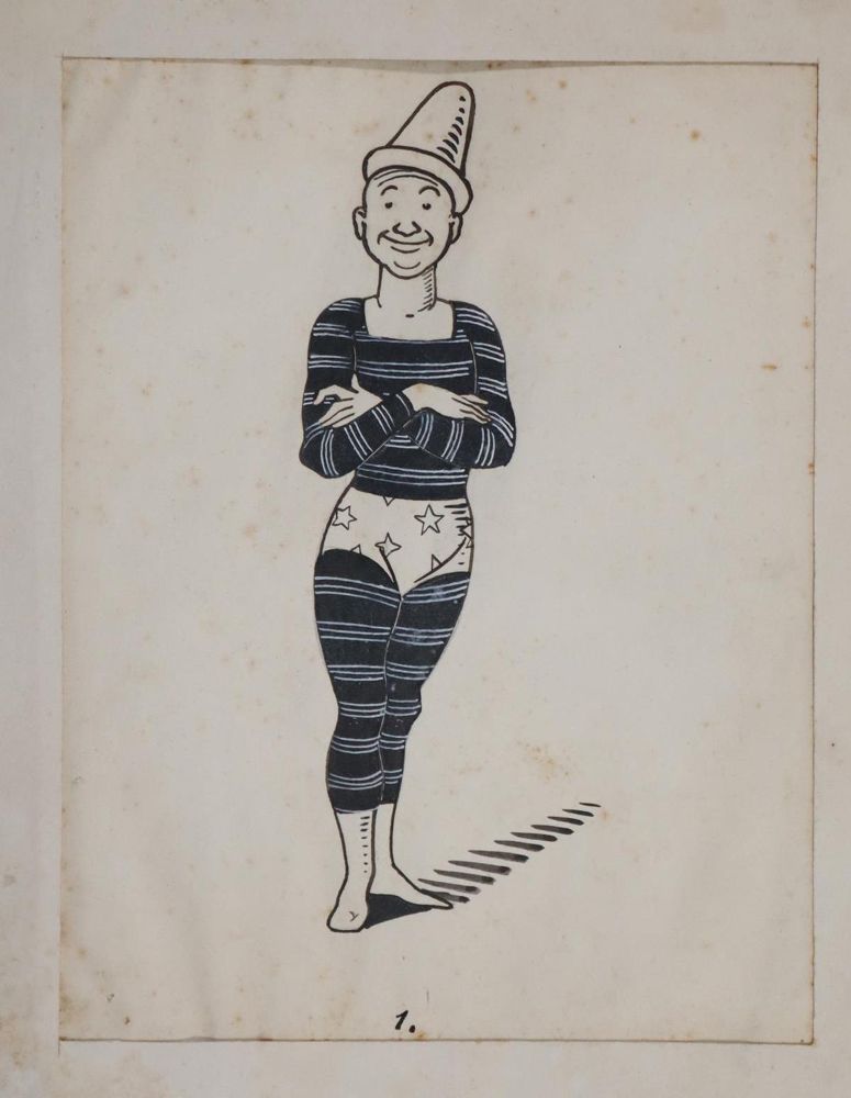 Große Abbildung Nr.8: 143-3975 Clown.: (Künstlergraphik, Karikatur)