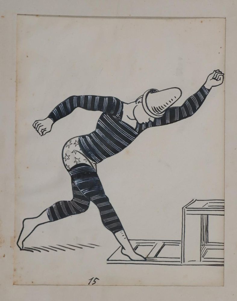 Große Abbildung Nr.9: 143-3975 Clown.: (Künstlergraphik, Karikatur)