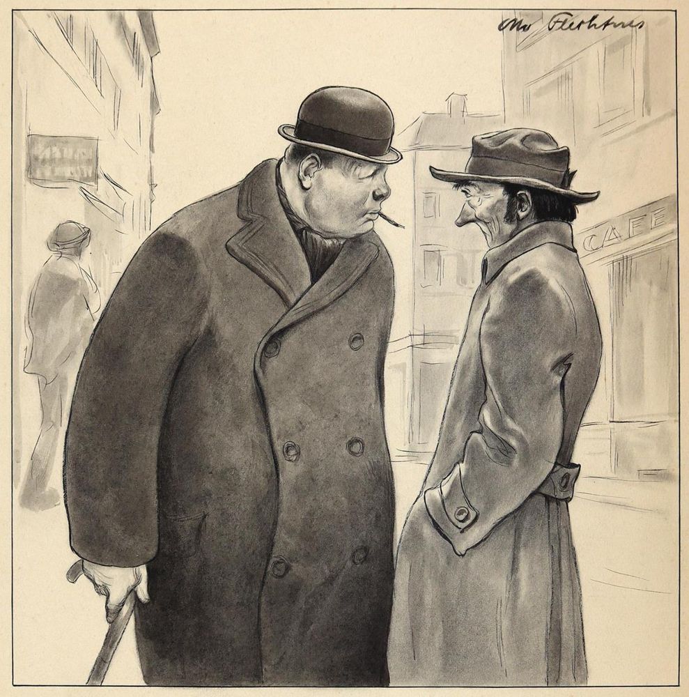 Große Abbildung Nr.1: 143-3979 Flechtner, Otto: (Künstlergraphik, Karikatur)