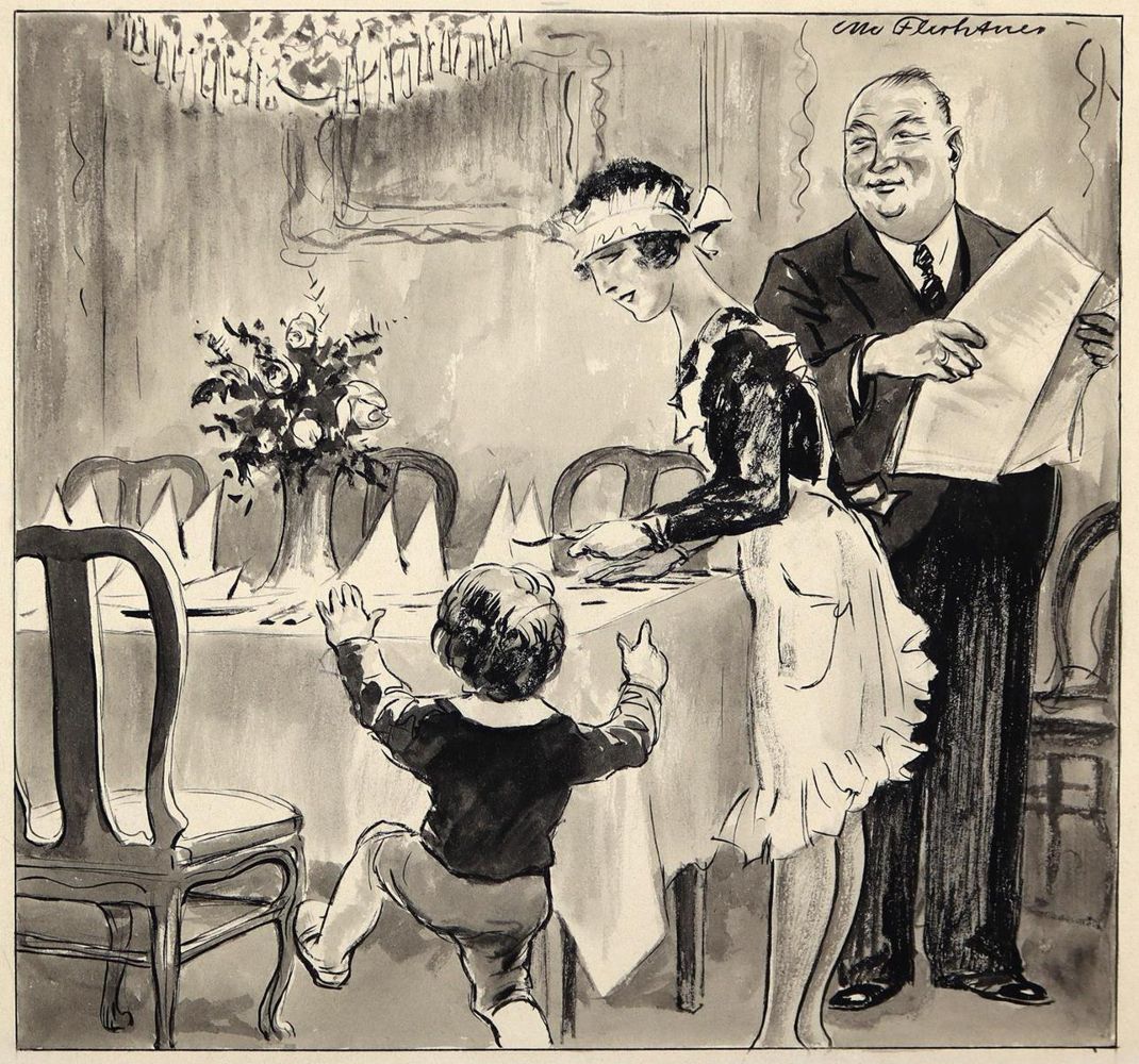 Große Abbildung Nr.2: 143-3979 Flechtner, Otto: (Künstlergraphik, Karikatur)