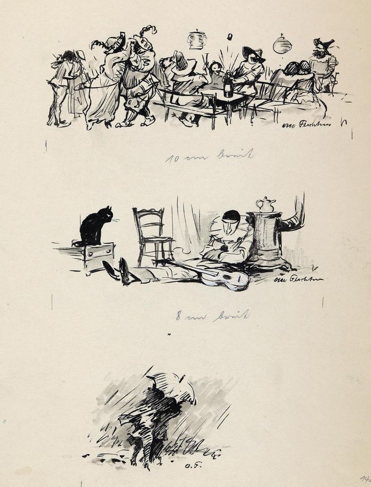 Große Abbildung Nr.8: 143-3979 Flechtner, Otto: (Künstlergraphik, Karikatur)