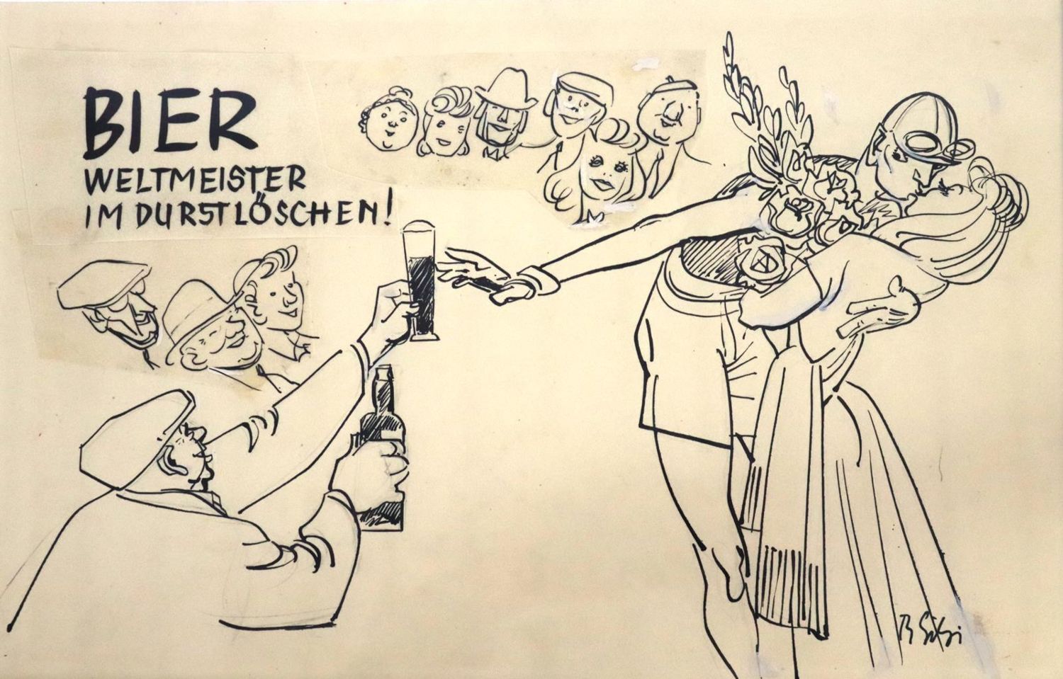 Große Abbildung Nr.3: 143-3986 Gilsi, René: (Künstlergraphik, Karikatur)