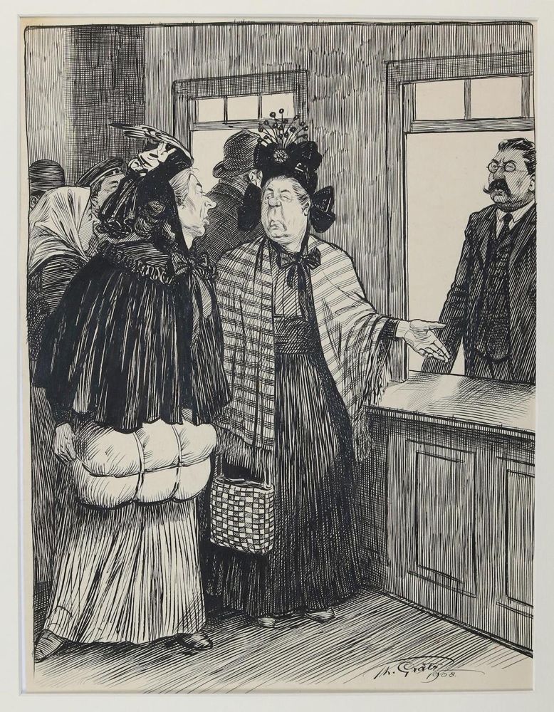 Große Abbildung Nr.1: 143-3988 Grätz, Theodor: (Künstlergraphik, Karikatur)