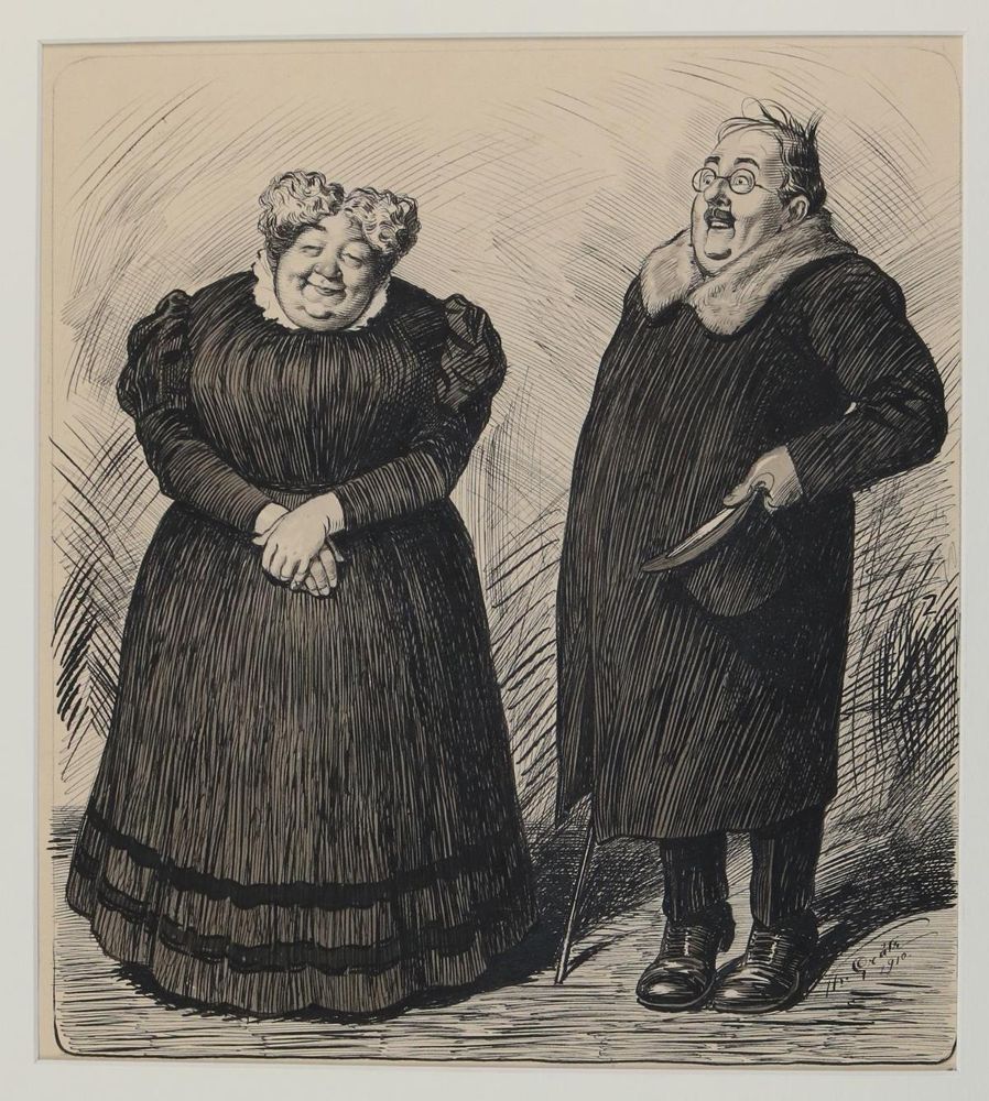Große Abbildung Nr.2: 143-3988 Grätz, Theodor: (Künstlergraphik, Karikatur)