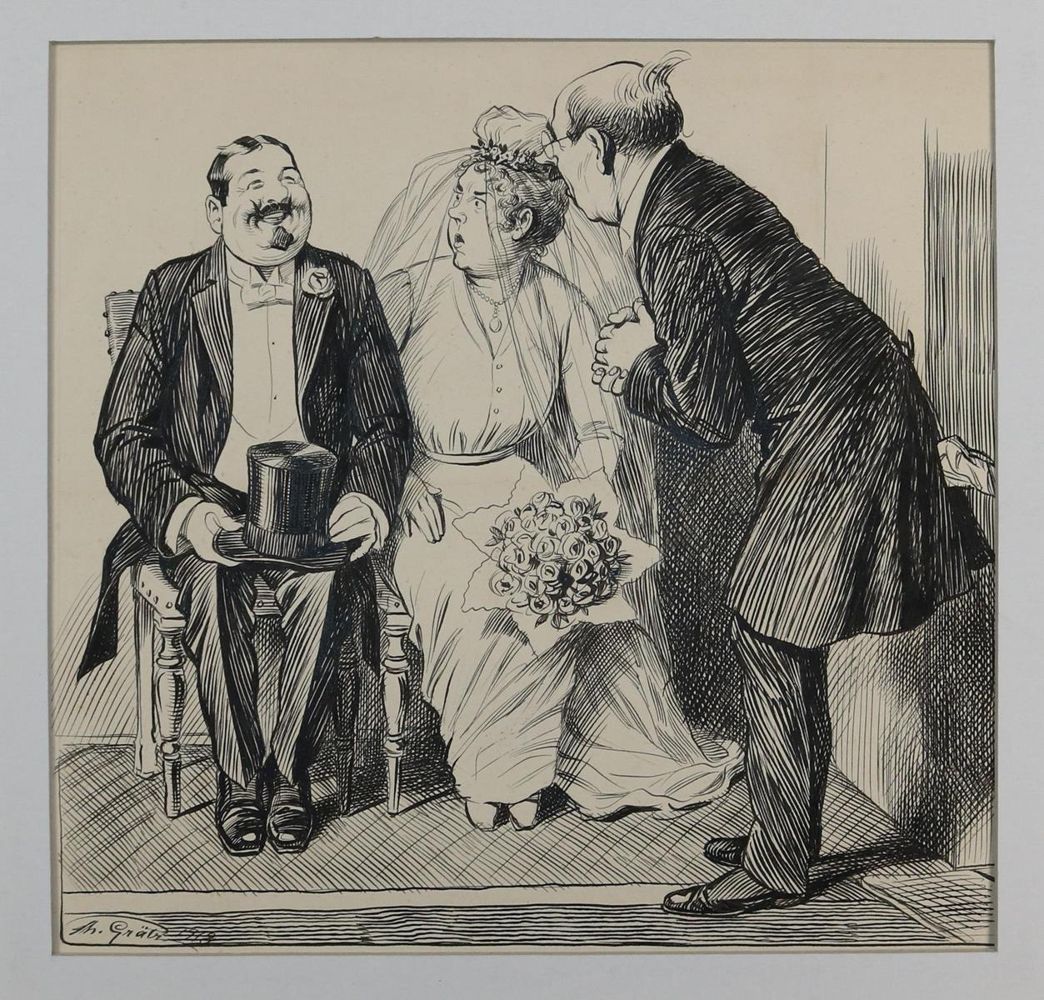 Große Abbildung Nr.7: 143-3988 Grätz, Theodor: (Künstlergraphik, Karikatur)