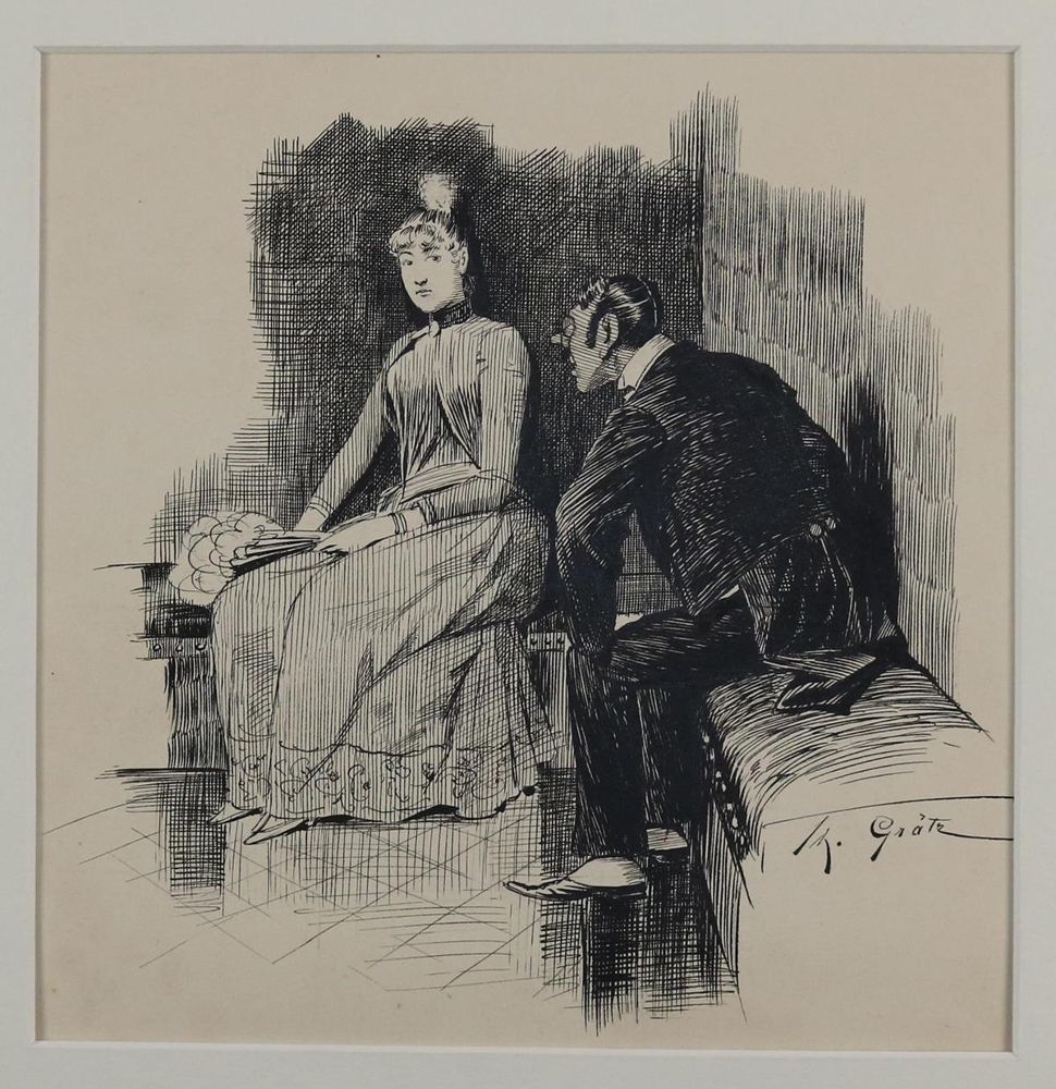Große Abbildung Nr.2: 143-3989 Grätz, Theodor: (Künstlergraphik, Karikatur)