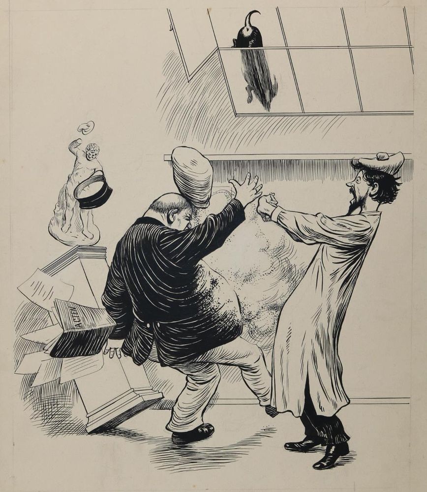 Große Abbildung Nr.12: 143-3994 Grieß, Rudolf: (Künstlergraphik, Karikatur)