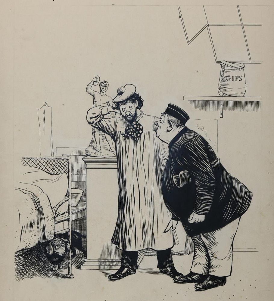 Große Abbildung Nr.14: 143-3994 Grieß, Rudolf: (Künstlergraphik, Karikatur)
