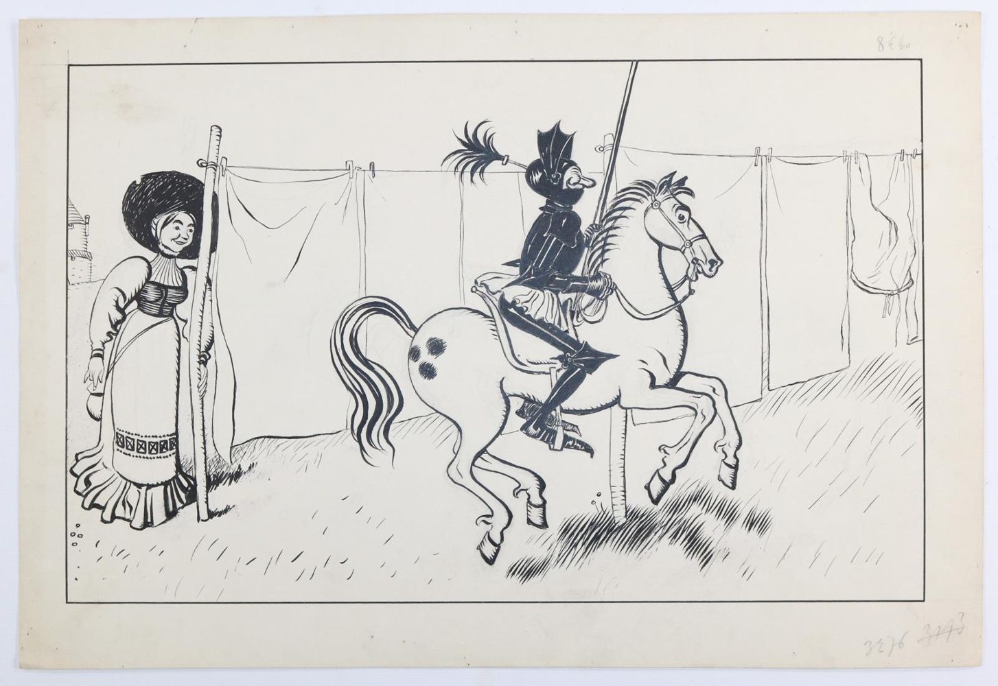 Große Abbildung Nr.3: 143-3995 Hengeler, Adolf: (Künstlergraphik, Karikatur)