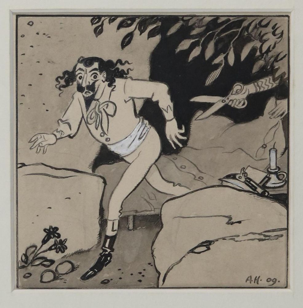 Große Abbildung Nr.2: 143-3996 Hengeler, Adolf: (Künstlergraphik, Karikatur)