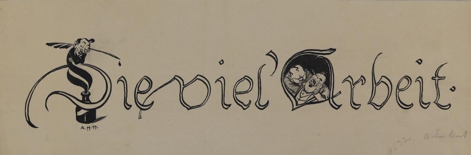 Große Abbildung Nr.3: 143-3997 Hengeler, Adolf: (Künstlergraphik, Karikatur)