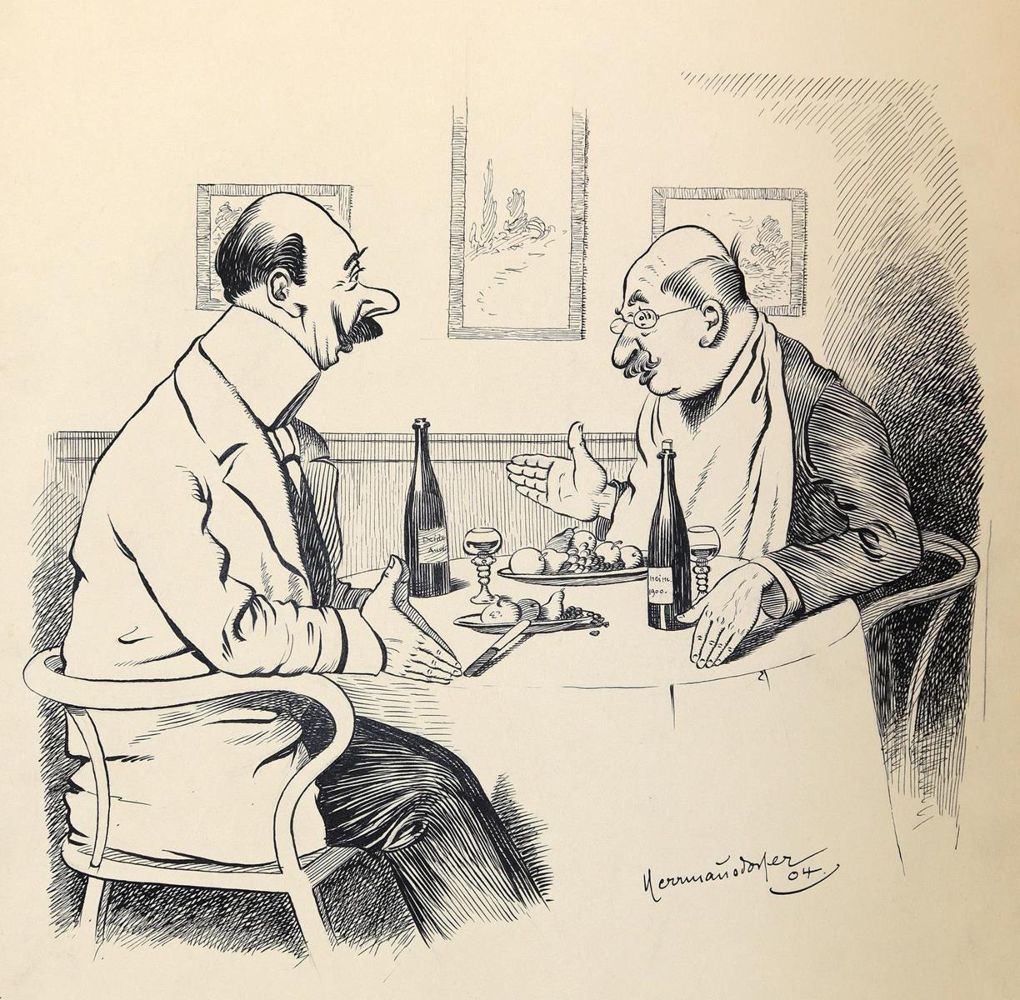 Große Abbildung Nr.5: 143-3999 Herrmannsdorfer, Joseph Martin: (Künstlergraphik, Karikatur)