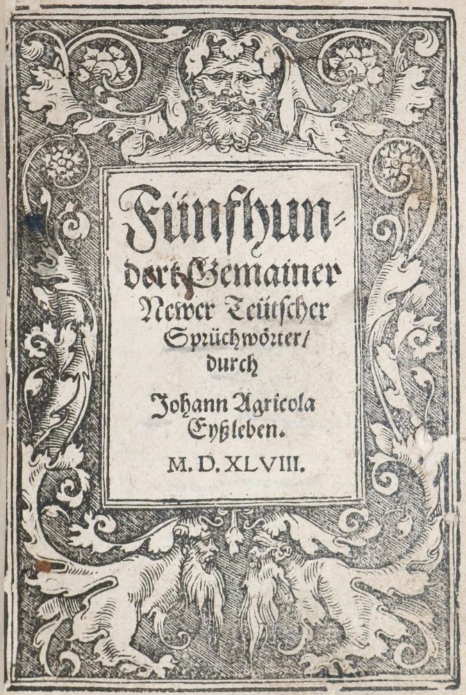 Große Abbildung Nr.1: 143-4 Agricola,J: (Alte Drucke, Handschriften und Theologie)