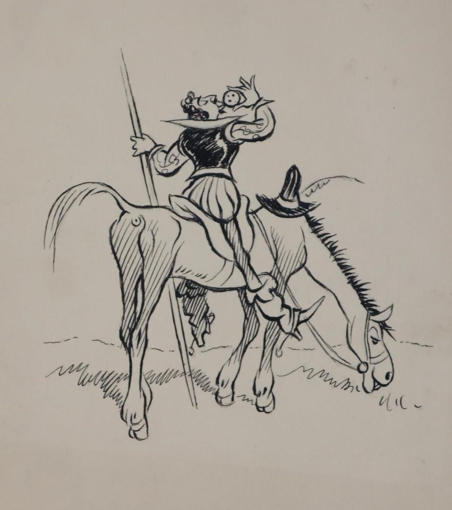 Große Abbildung Nr.4: 143-4003 Karikaturen.: (Künstlergraphik, Karikatur)
