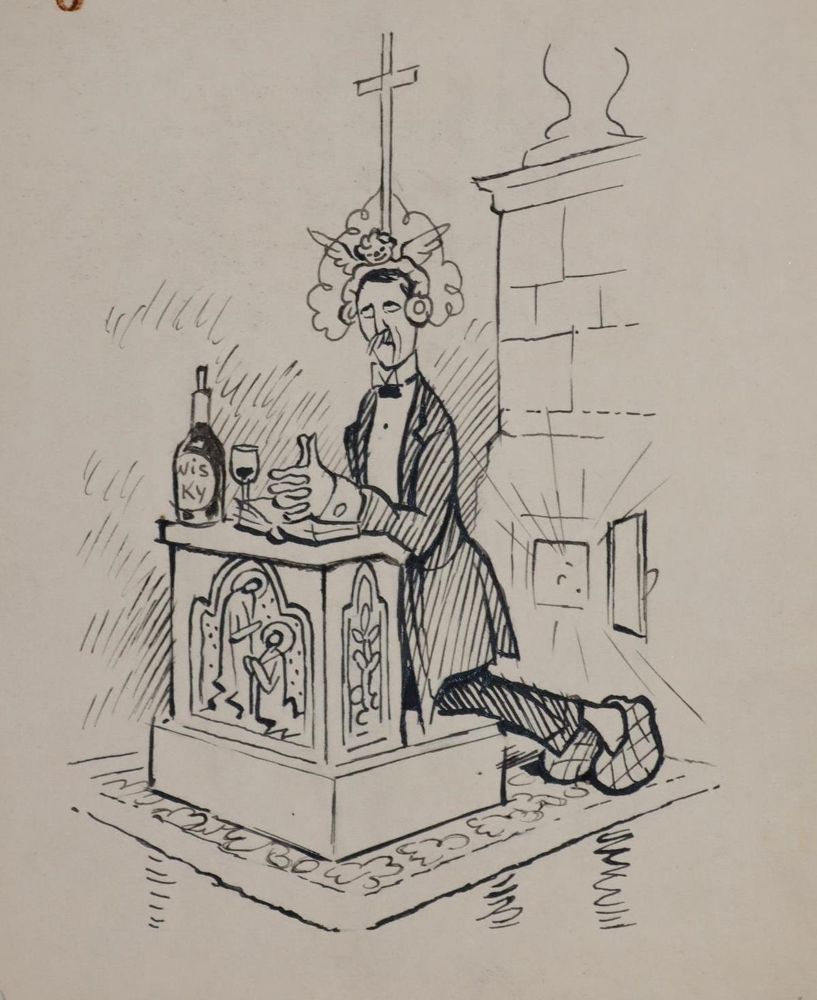 Große Abbildung Nr.5: 143-4003 Karikaturen.: (Künstlergraphik, Karikatur)
