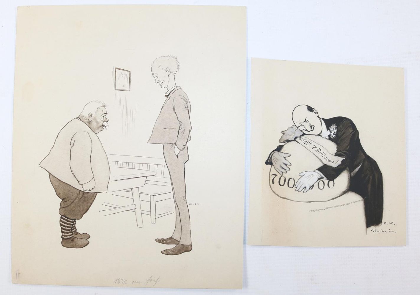 Große Abbildung Nr.10: 143-4004 Kirchner, Eugen: (Künstlergraphik, Karikatur)