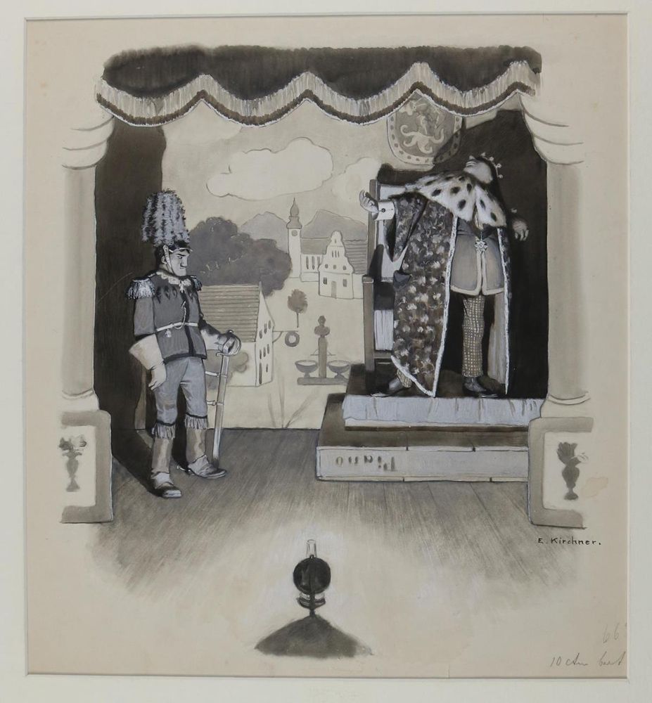 Große Abbildung Nr.2: 143-4004 Kirchner, Eugen: (Künstlergraphik, Karikatur)